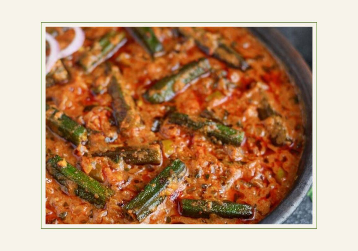 Masala Bhindi An Indian Delicacy Cooked in Groundnut Oil